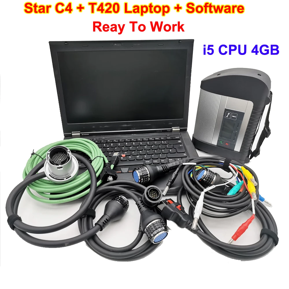 Полный чип с T420 WIFI MB STAR C4 SD Connect Compact программное обеспечение 03/2021V Mb Звездный