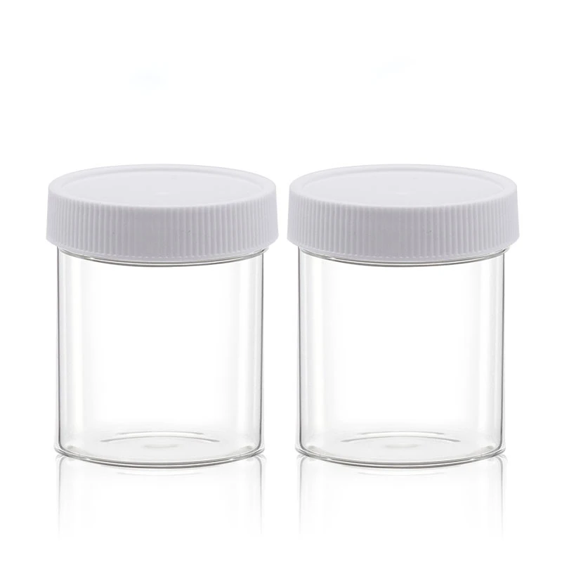 50pcs 120ml Screw Cap Clear jar Empty Plastic Jar Container , 4oz Powder Pot Tin , Cream Bottle Can Cosmetic Packaging