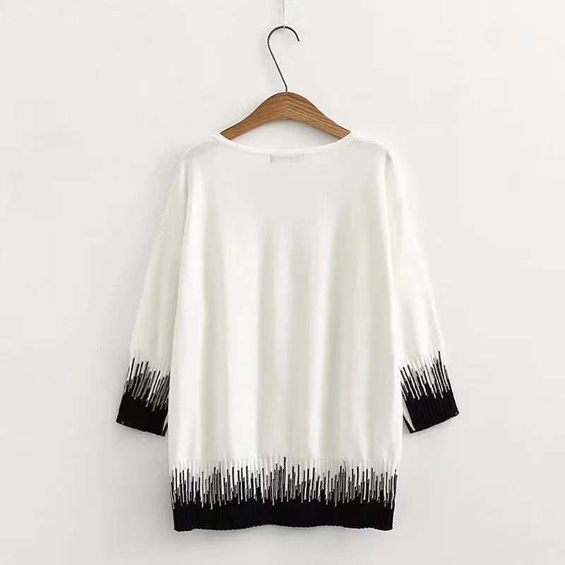 Осенние повседневные свитера женская одежда модные свободные вязаные тонкие