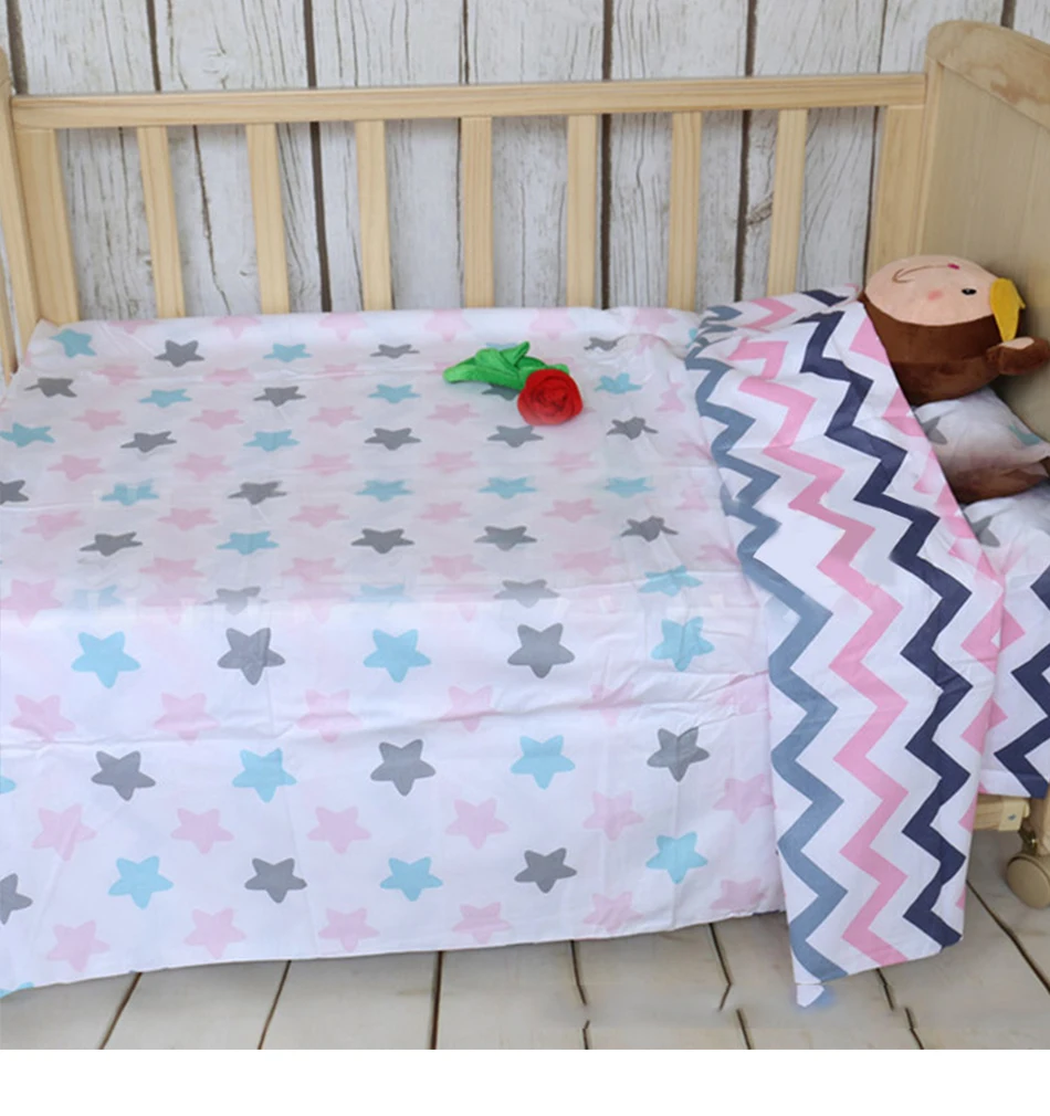 7 шт./компл. Набор для детской кроватки новорожденных кроватки бампер детская кроватка Beeding набор хлопок мягкие простыни наволочка детский полосатый узор постельные принадлежности