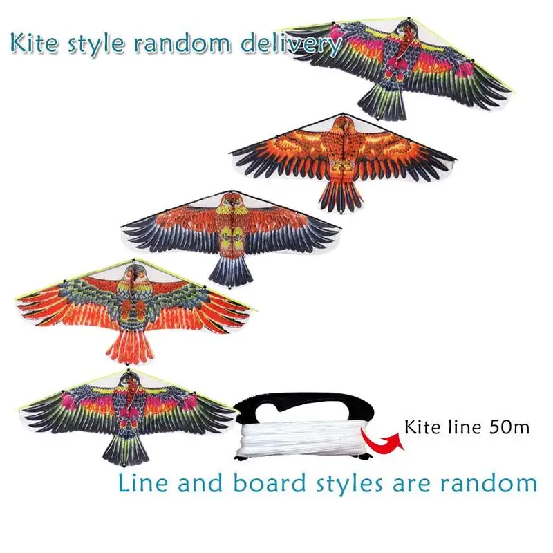 1 м плоский змей в форме орла большая муха с 50 леской для детей летающие воздушные