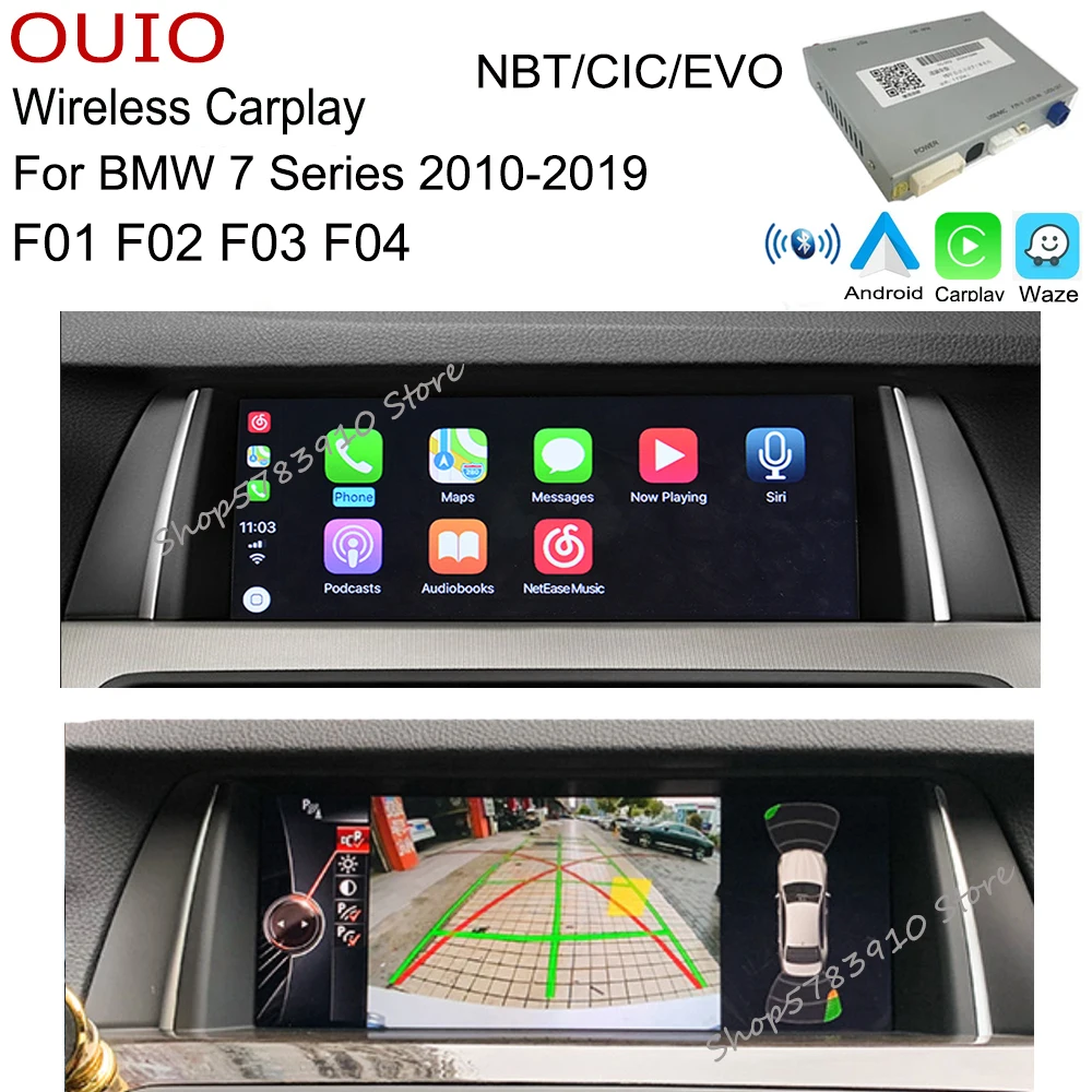 Беспроводной carplay Android Carlief интерфейс для BMW 7 серии F01 F02 M7 F03 F04 NBT CIC EVO адаптер