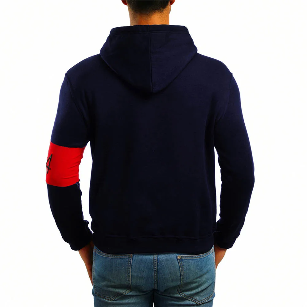 Мужской спортивный костюм с капюшоном размера плюс Осень-зима 2019 толстовка и