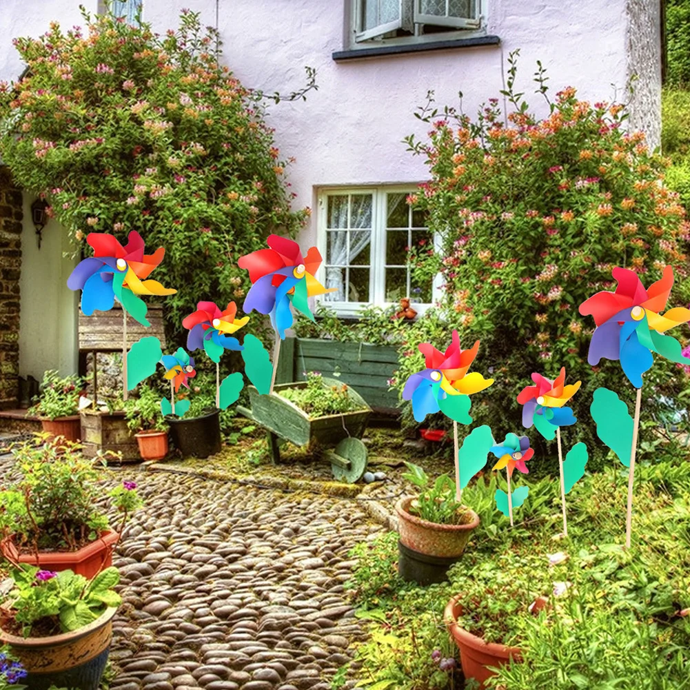 5 шт./компл. ветра счетчик Простые четыре Цвета штифт ветряной мельницы