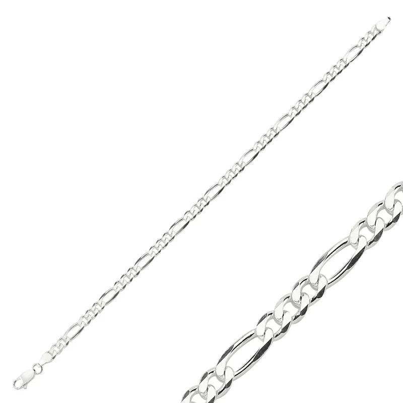

Silverlina Silver 120 Micron Figaro Chain Bracelet