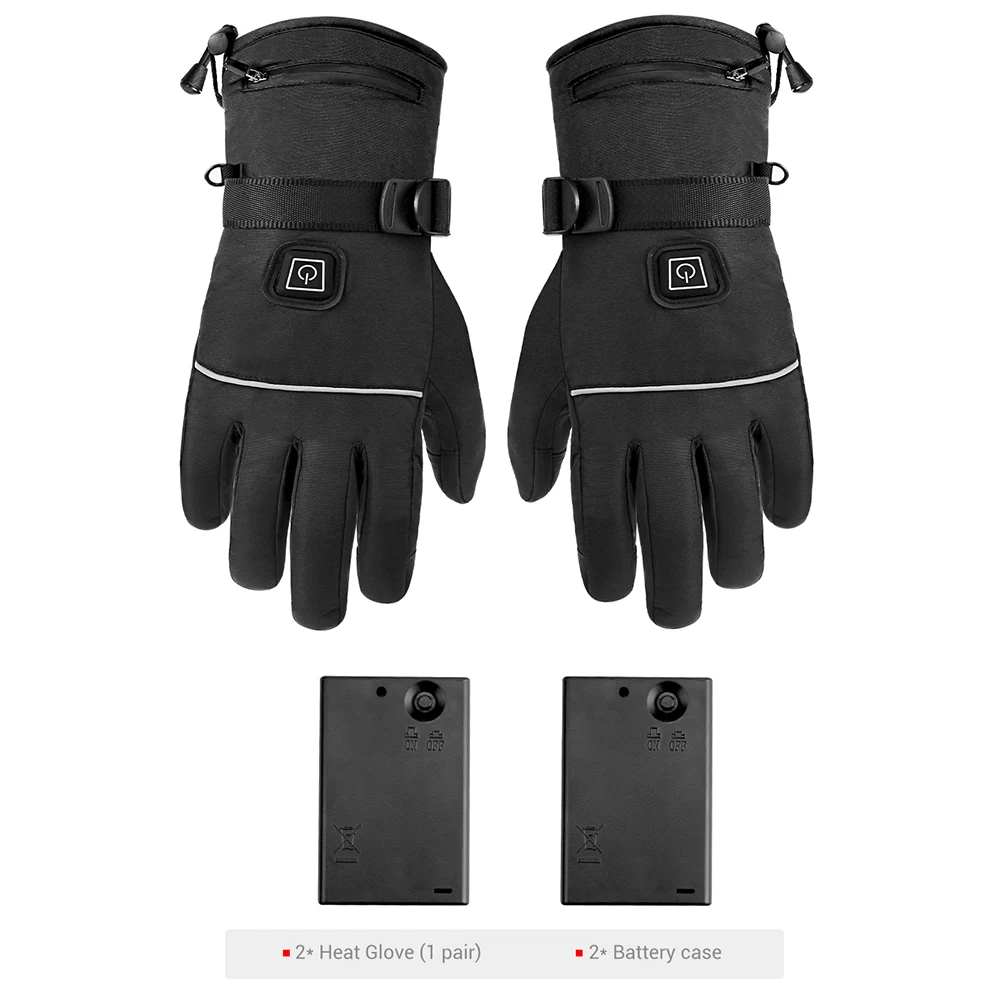 Мотоциклетные перчатки с подогревом USB водонепроницаемые для мотоцикла грелки
