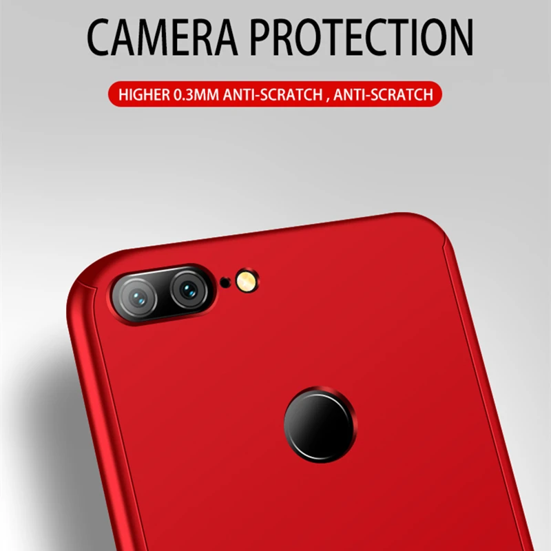 Чехол с полным покрытием 360 градусов для Xiaomi Redmi Note 5 6 7 8 9S Pro 8T 7A 8A PC ударопрочный Mi 9