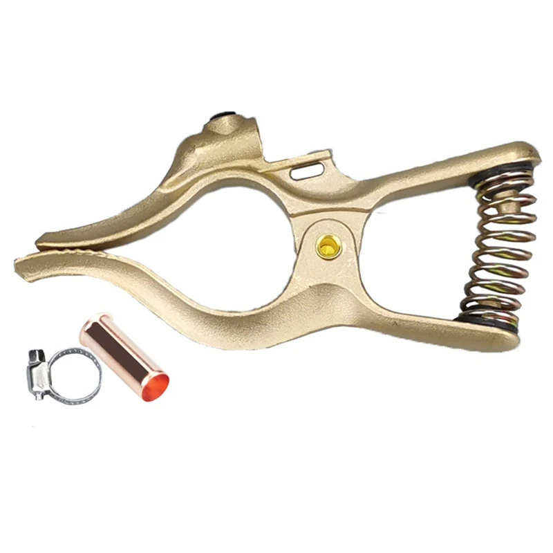 

500A Welding Earth Clamp Electric Welding Machine Accessories All Copper Argon Arc Earth Clamp Peach-Shaped Pliers