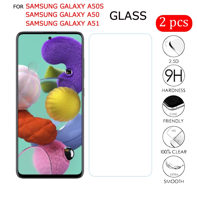 Закаленное стекло для samsung Galaxy A51 A50s Защитная пленка для экрана из стали для samsung Galaxy A50 Защитное стекло для мобильного телефона
