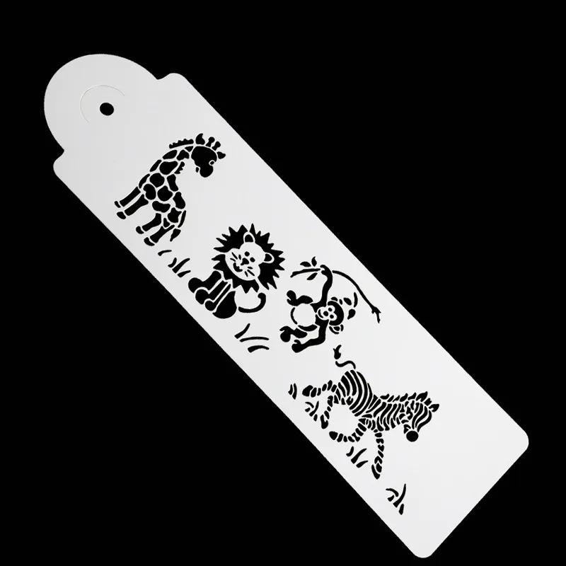 Форма для украшения торта милая жираф Зебра обезьяна лев трафарет Аэрограф