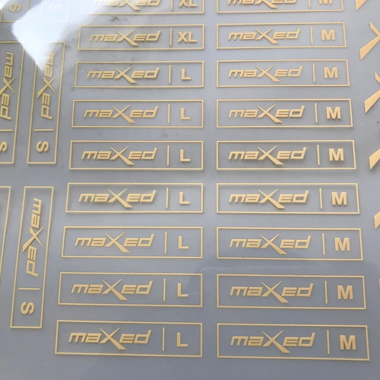 2000 шт. 2*6 см этикетки для печати на одежде от производителя пластизол заказ