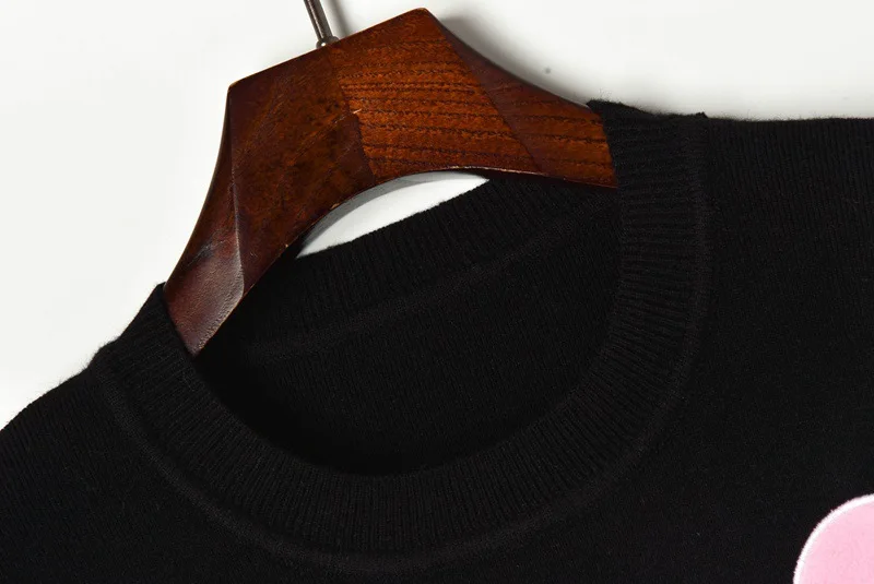 Подиумный свитер в уличном стиле с изображением мультяшного подсолнуха женские