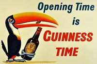 lplpol guiness opening time vintage advertisment retro metal sign gift man shed 8 x 12