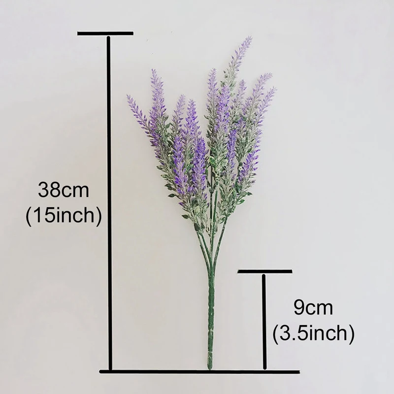 

1 bouquet Provence Lavender Artificial Flowers High Quality Flower For Home Decor Grain Decorative Fake Plant silk flowers