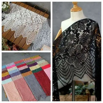 Кружевная ткань для летнего платья мягкая белая кружевная французское кружево