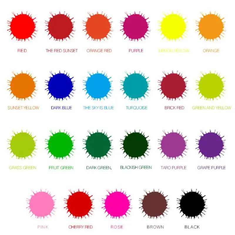 

F2TD, 24 цвета, 10 мл, натуральные чернила, пищевая краска, конфетное печенье, набор для самостоятельного пигмента