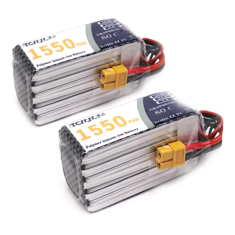 TCMMRC 18 5 V зарядное устройство 1550mAh 5S Lipo 80C упаковка lipo с штепсельной вилкой XT60 для RC
