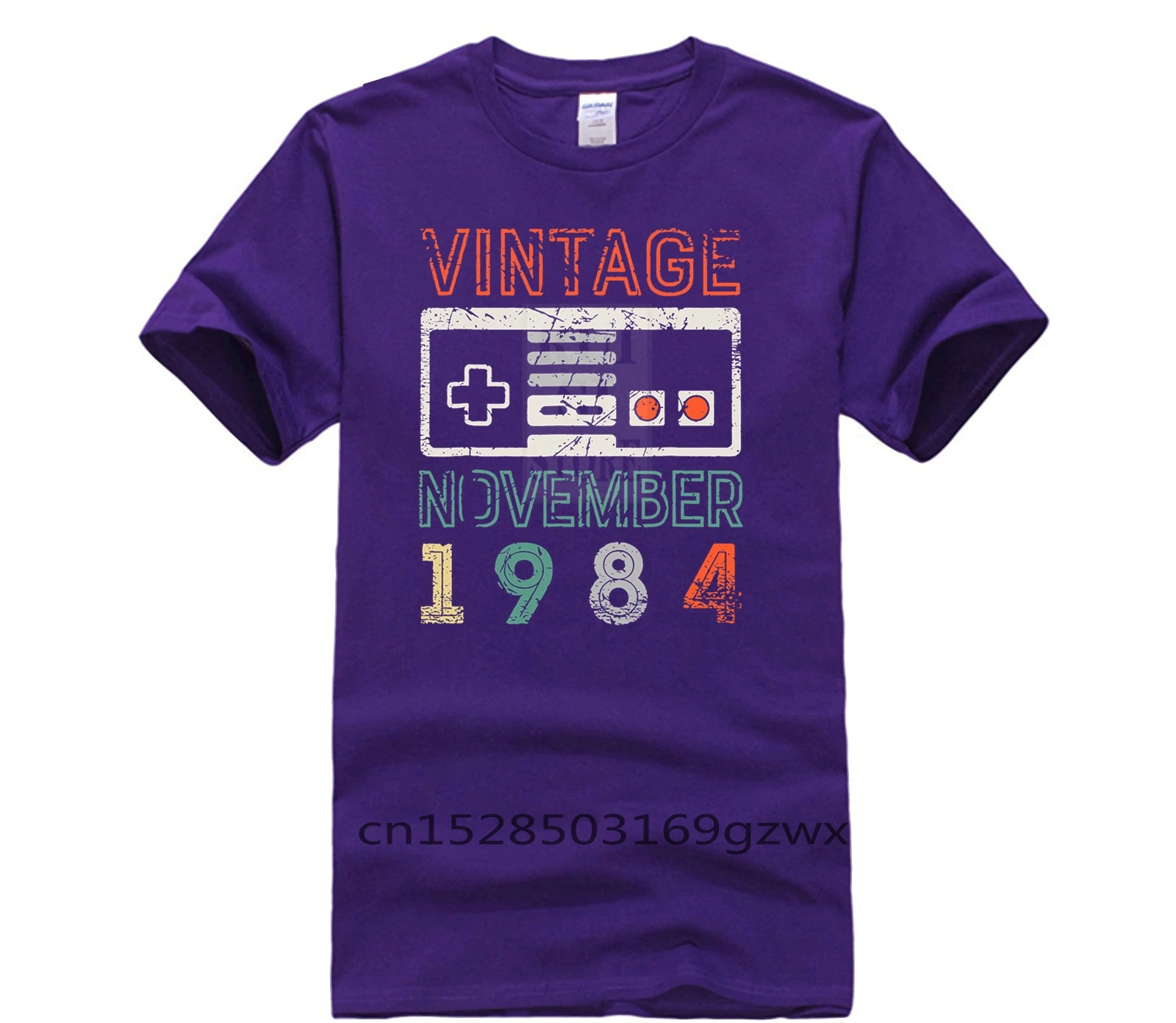 

Men's Print Casual 100% Cotton T Shirt Popular November 1984 34th Birthday 34 Year Old fashion short sleeve men tshirt