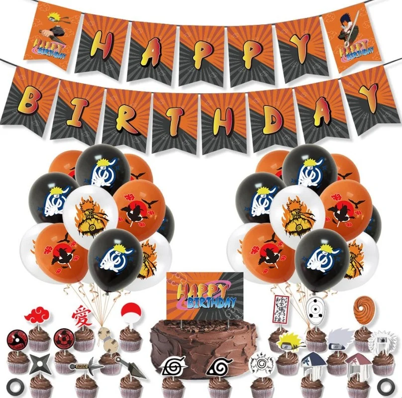 Набор воздушных шаров с мотивом Наруто комплект комбинированных вечерние ров