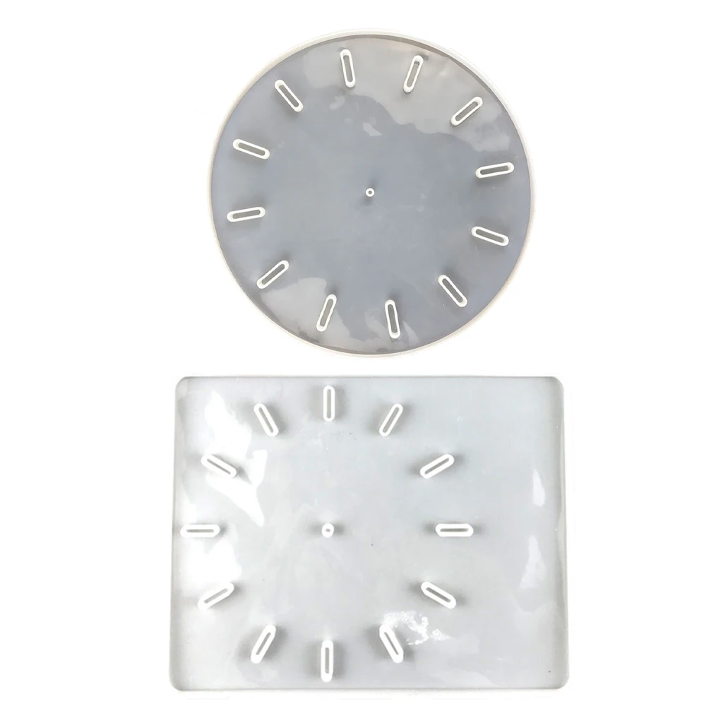 

Clock Resin Mold Round Square Clock Silicone Mold for Epoxy Resin DIY Jewelry Making