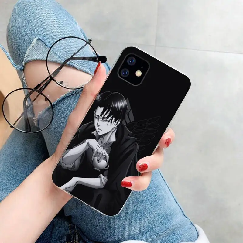 NBDRUICAI атака на Титанов аниме ТПУ Черный чехол для телефона Корпус iPhone 11 pro XS MAX 8 7 6 6S