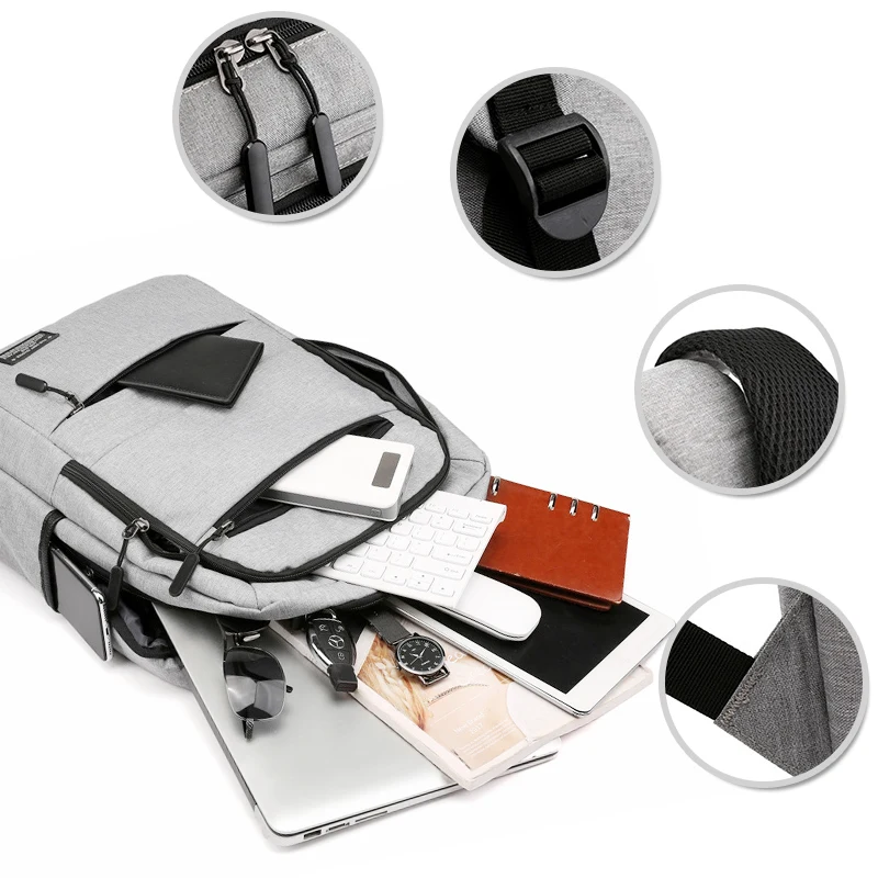 Новый 15 6 дюймовый мужской рюкзак для ноутбука деловой Usb зарядка Компьютерные