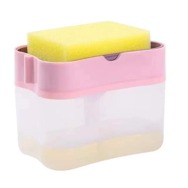

Soap Dispenser Pump With Sponge Manua Caning Liquid Dispenser