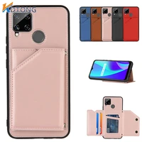 luxury retro leather case for oppo reno 6 realme 6 7 8 c3 c11 c15 v13 x7 pro plus ultra with card pocket phone cases cover