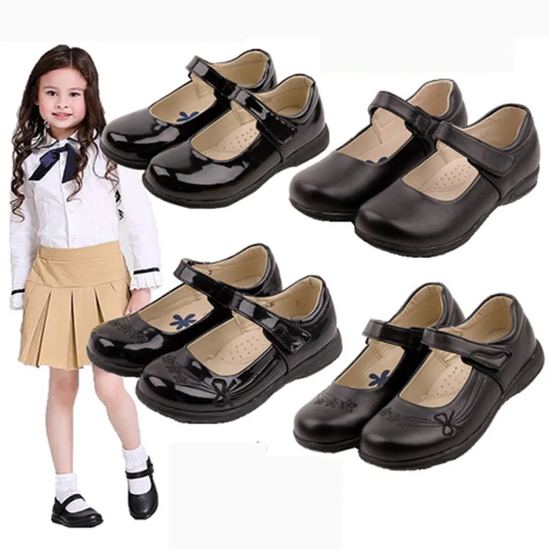 Туфли детские из лакированной кожи 23 см 24 см|black patent girls shoes|girls black leather shoeswedding shoes for