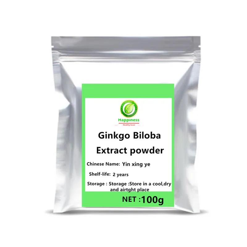 

2020 Hot sale Ginkgo Biloba Extract powder skin personal health care Support Memory Mood anti-oxidant anti-cancer free shipping.