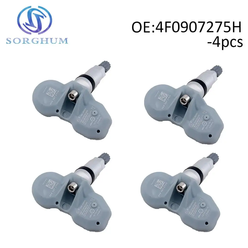 Датчик давления в шинах 4F0907275H, 315 МГц, подходит для Audi, Porsche Bentley, Lamborghini, Cayenne, A6L, A8, Q7, R8, RS7, 4 шт.