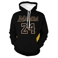 mens and womens new no 24 basketball star hoodie comfortable sweatshirt 3d printing streetwear pullover high quality jacket
