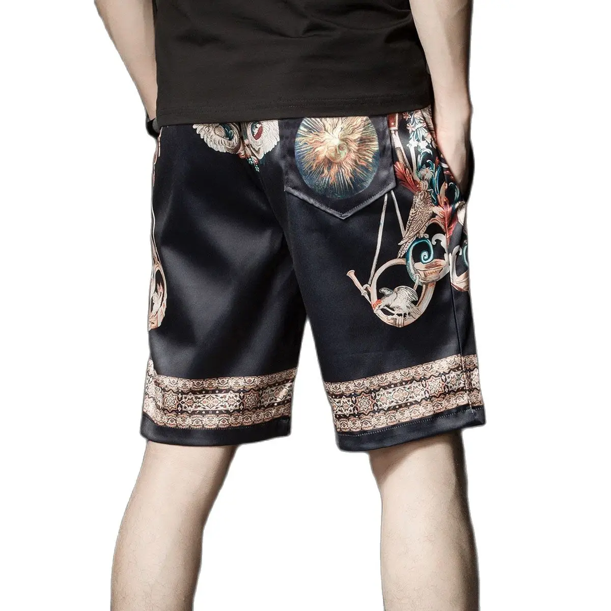 

European American fashion cartoon letter printing Casual Sweatpants