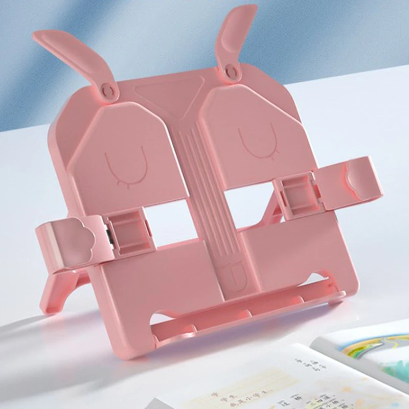 

Foldable Portable Bookends Blue Color Bookshelf Book Reading Bookshelf Desktop File Holder Organizer Bracket For Children