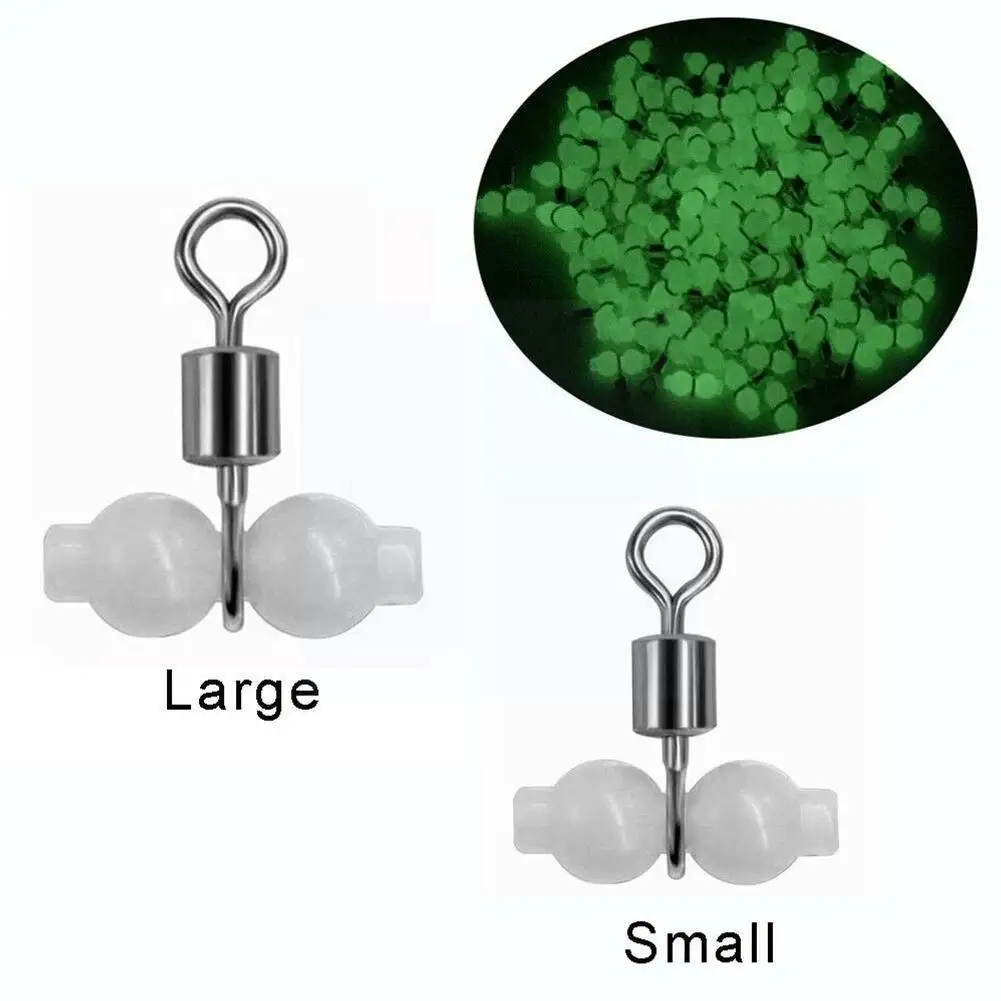 

10/pack Luminous Three-pronged Luminous Gourd Swivel Ring Hook Balance Ring Eight-shaped Gourd Splitter Luminous Splitter L5W3
