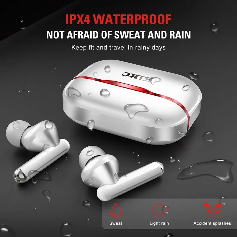 

TWS Bluetooth 5.0 Headset Earphone Music game Video Headphone Bass Stereo Wireless Waterproof Smart Touch Surround Sound Stereo