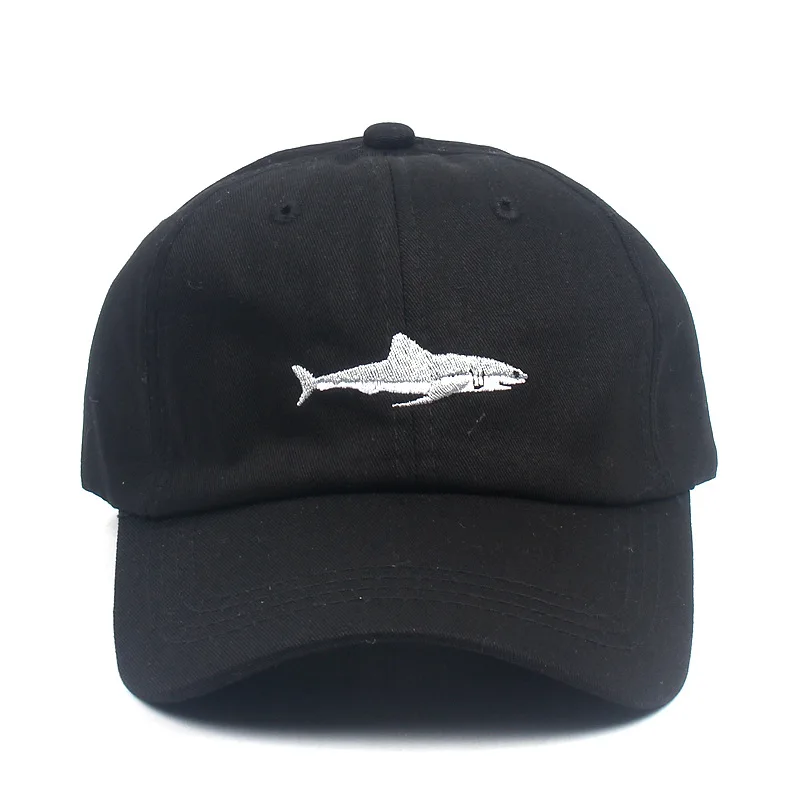 

Cotton Fish Embroidery Casquette Baseball Cap Adjustable Snapback Hats for Men and Women 263