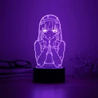 Аниме-ночсветильник Best DARLING In The FRANXX, 3d-лампа атака на Титанов, люминесцентная Светодиодная лампа для туалета, светящаяся лампа, декор для комнаты для девочек-подростков