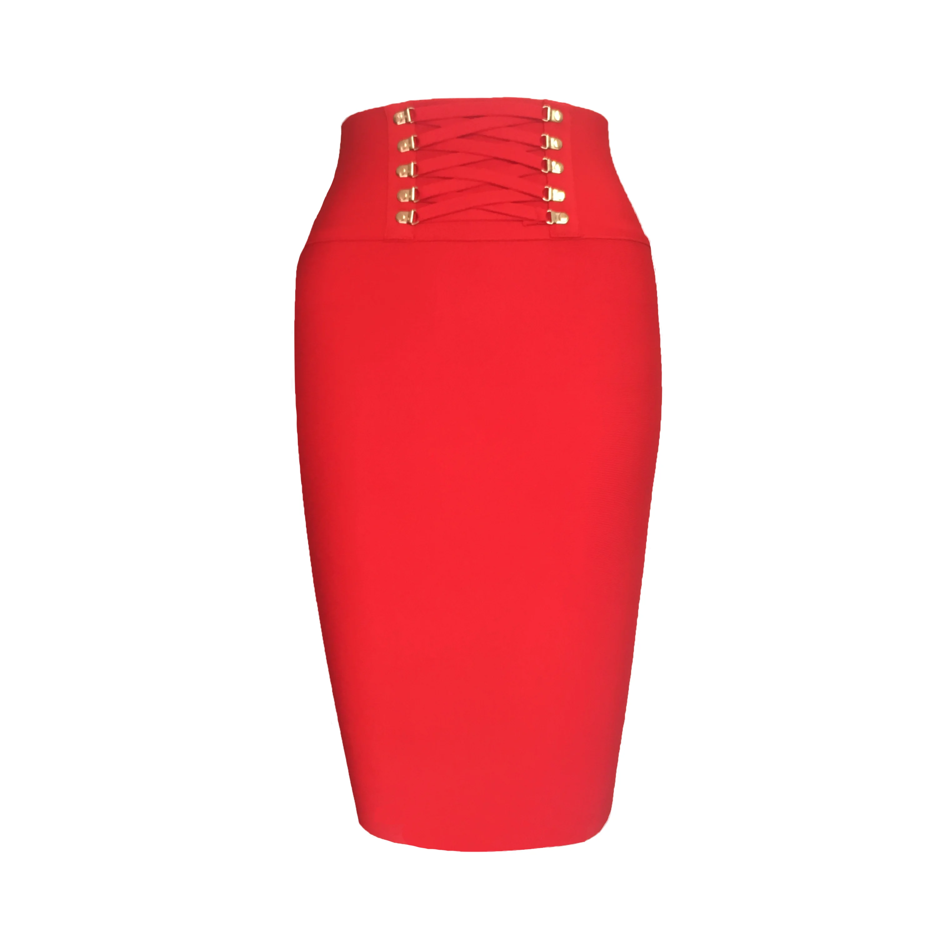 Женская облегающая юбка карандаш черная винтажная с высокой талией в стиле