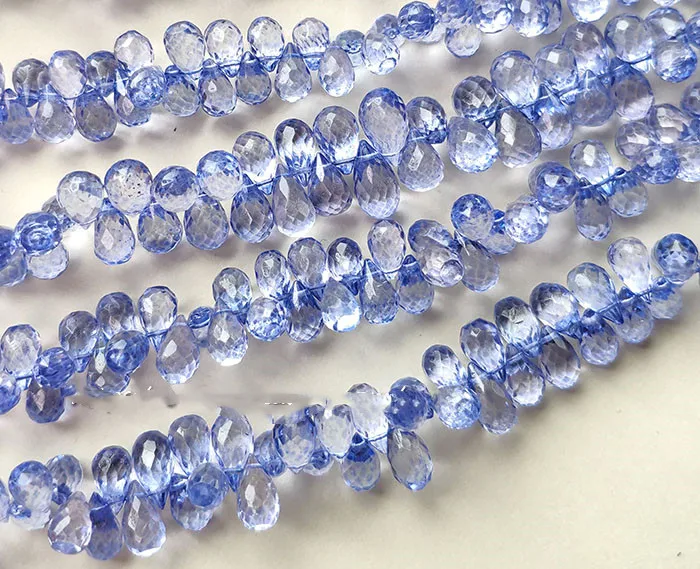 AAA бусины розового/синего/фиолетового/небесно-голубого цвета граненые 6-8 мм