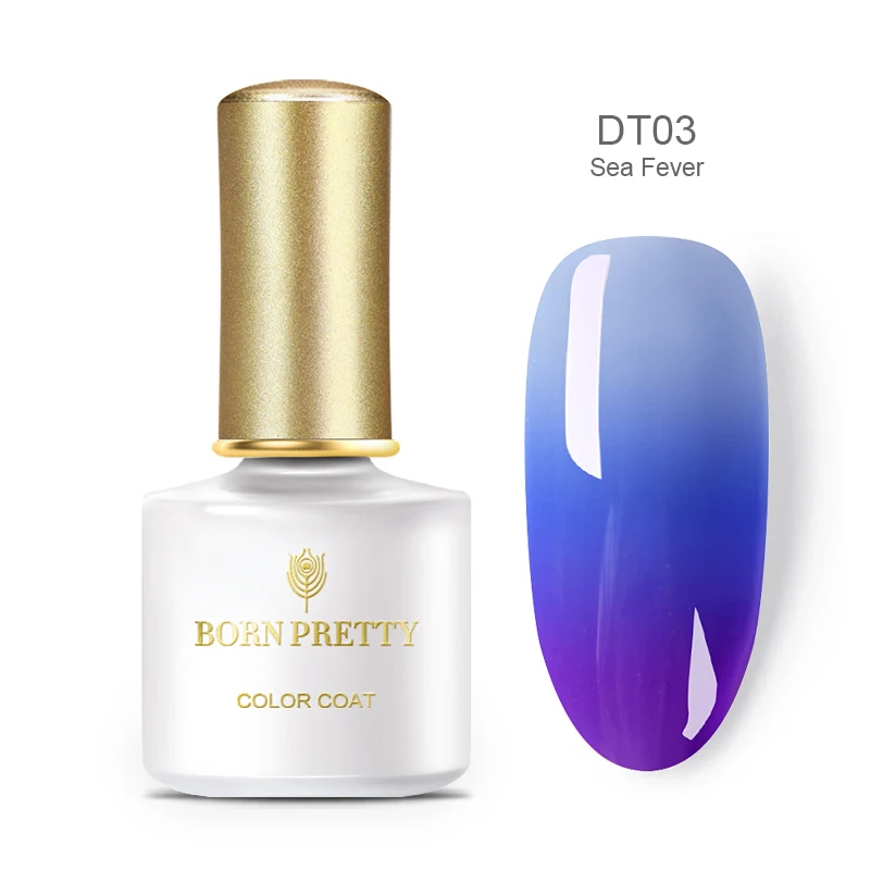 BP-DT03 BORN PRETTY термический гель лак для ногтей Температура Изменение цвета УФ гель Отмачивание гель лак для ногтей 6 мл 40 цветов нужно УФ лампа лечение - Цвет: BP-DT03