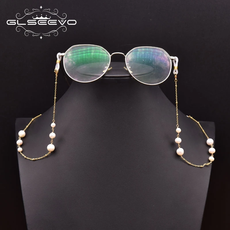 

GLSEEVO Natural Freshwater Pearl Chain Fashion Glasses Chain On Neck For Women Wholesale Jewelry Not Glasses GH0033