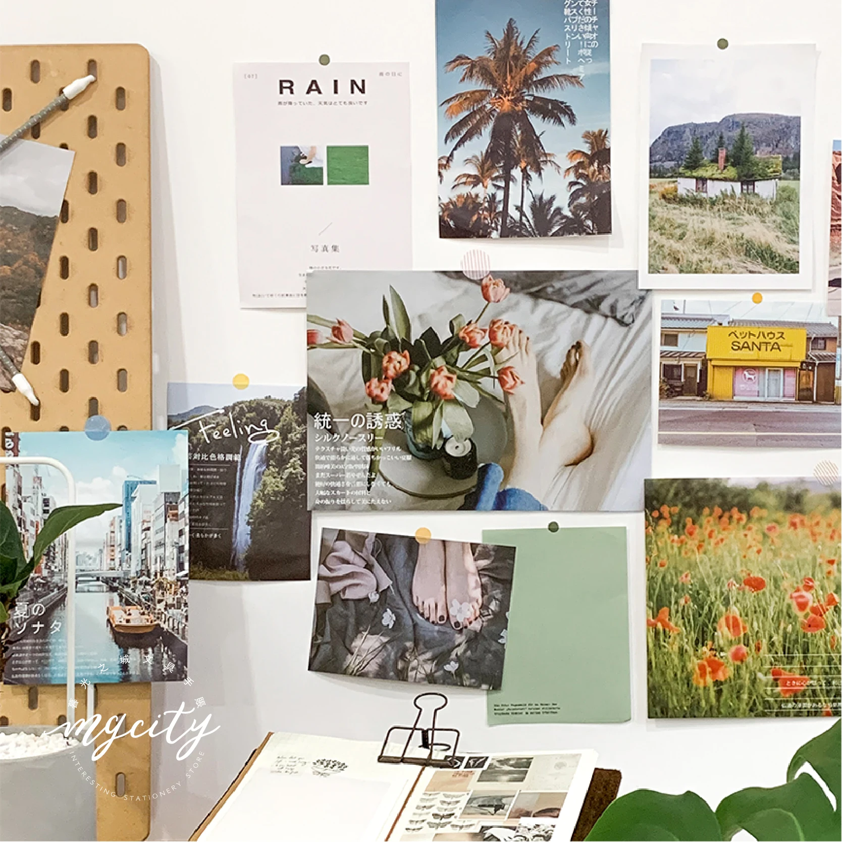 Японский путешественник цветы растения пуля журнал декоративная наклейка