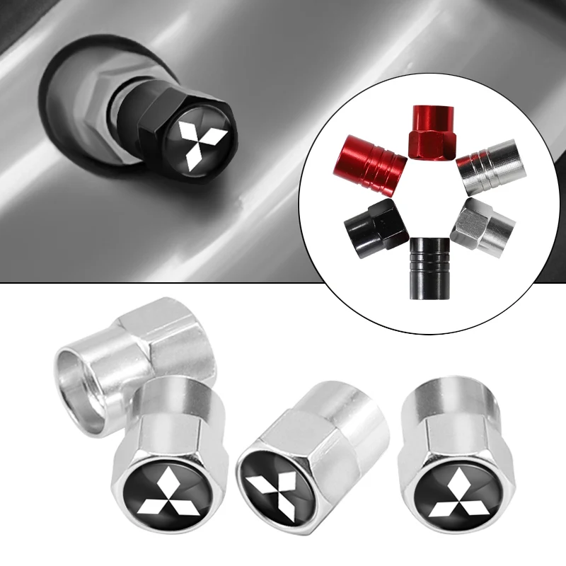 4 шт. Ralliart алюминиевые колпачки для стержня клапана автомобильной шины Mitsubishi ASX