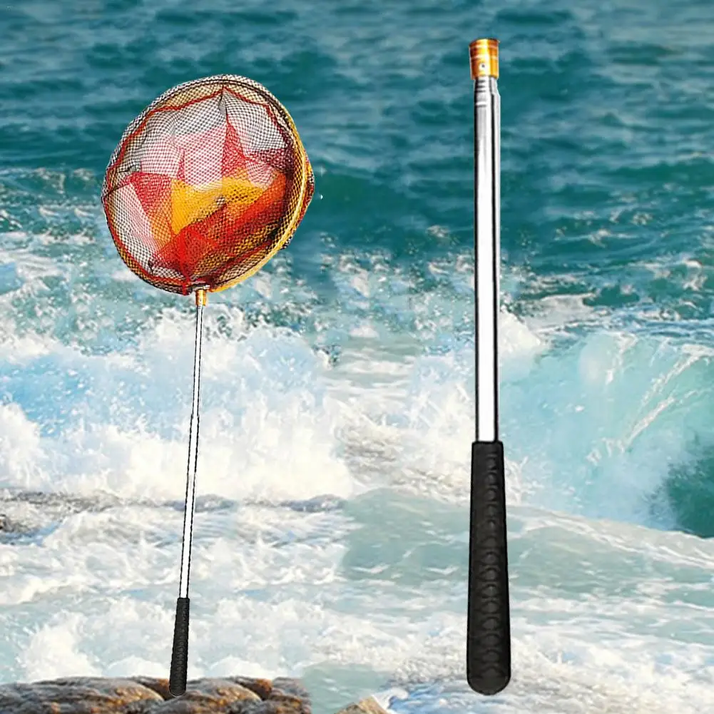 Рыболовная сеть с выдвижной ручкой прочная рыболовная сачок телескопической