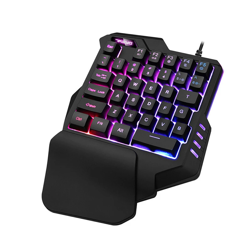 One-Handed Mini Gaming Keypad Mechanical Keyboard RGB Backlit Portable Cool Light Game Controller For Overwatch Gamer | Компьютеры и