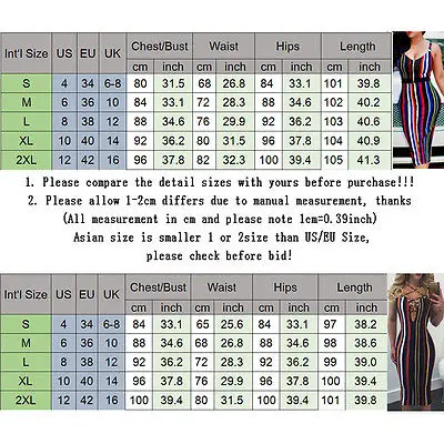 Сексуальное женское летнее Бандажное Полосатое платье 2017 на бретелях с v