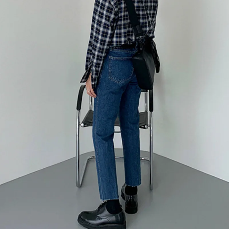 

IEFB Korean Fashion Jeans Men's Spring Summer New Fit Pencil Pants Casual Ankle-length Denim Pants Vintage Tide Trousers 9Y6350