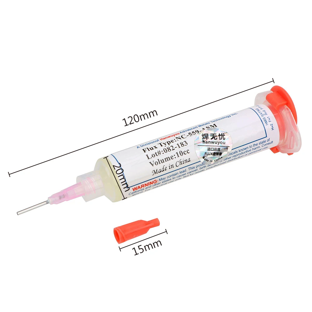

DIYWORK Soldering Paste 10cc NC-559 No-Clean Solder Paste PCB IC Part Welding NC-559-ASM-UV BGA Welding Advanced Oil Flux Grease
