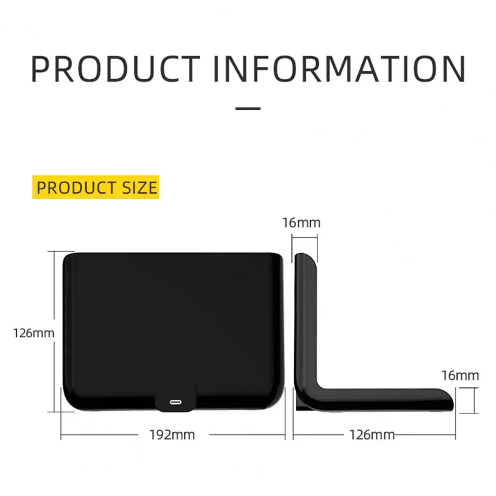 creative wireless super charger phone charging station with digital alarm clock mirror alarm clock thermometer electronic clock free global shipping